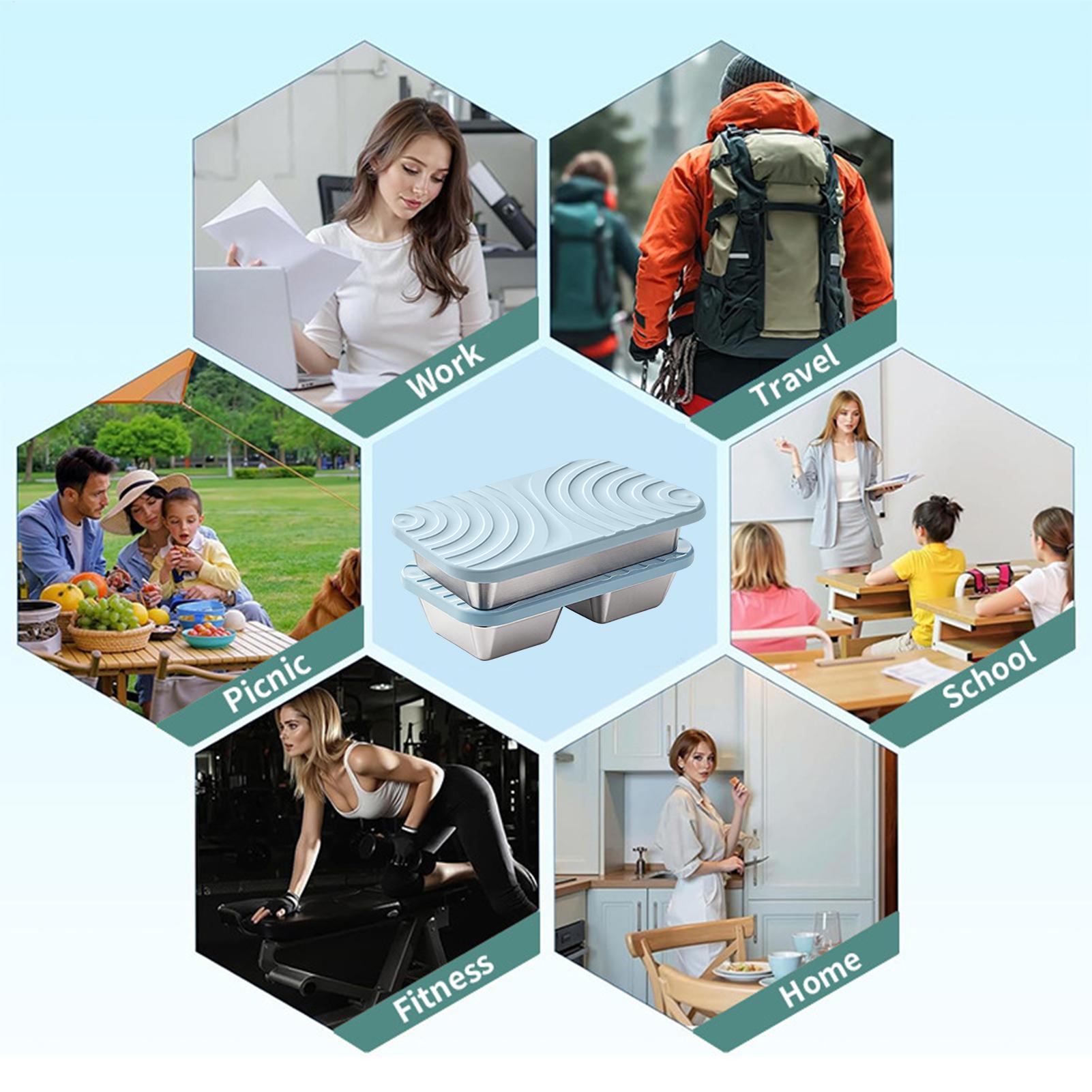 Food Snacks For School - RVS Snackboxen, RVS Voedselbewaarbakjes, Snackbox voor