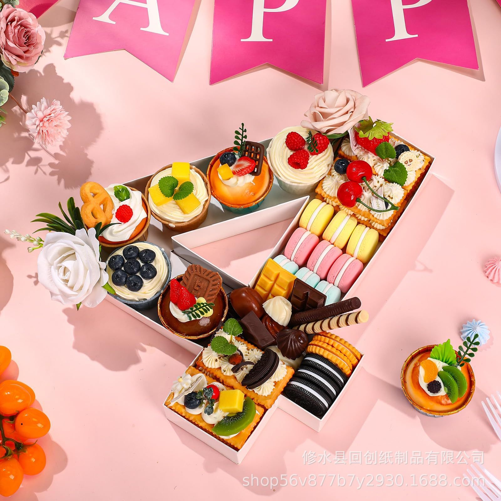 Food Snacks For Baby Shower - 0-9 Nummer Food Trays Verjaardagsfeestje Decoratie