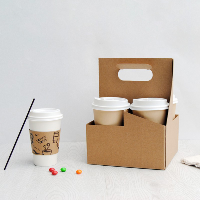 Food Snacks For School - 50Pack Houder Kraft Karton voor Koffie