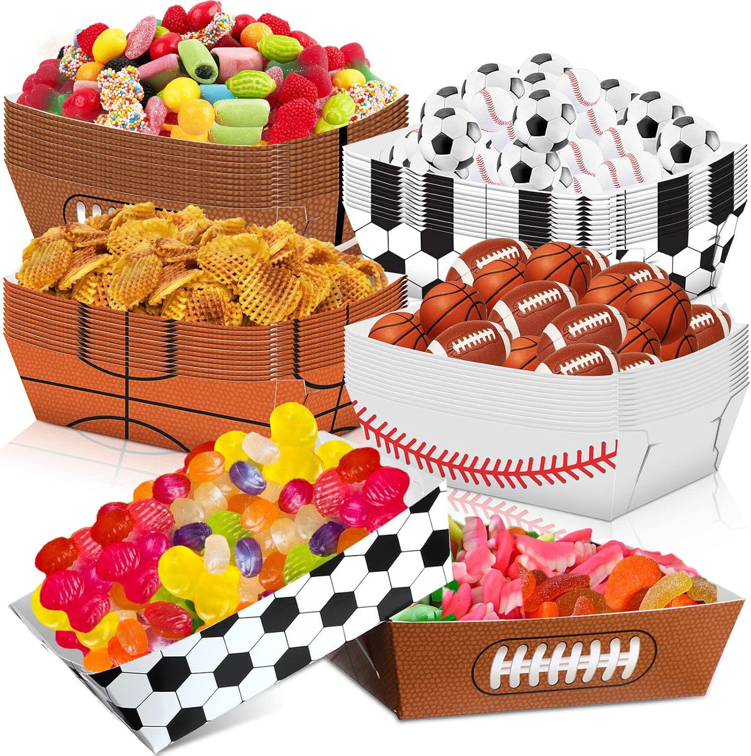 Food Snacks For Baby Shower - 6-48 stuks Sport Themafeest Voetbal Rugby