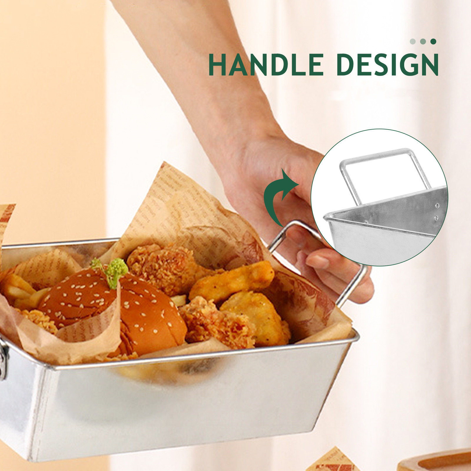 Gebakken Kip Schaal met Handgr - Food Snacks High In Iron recensie en prijs