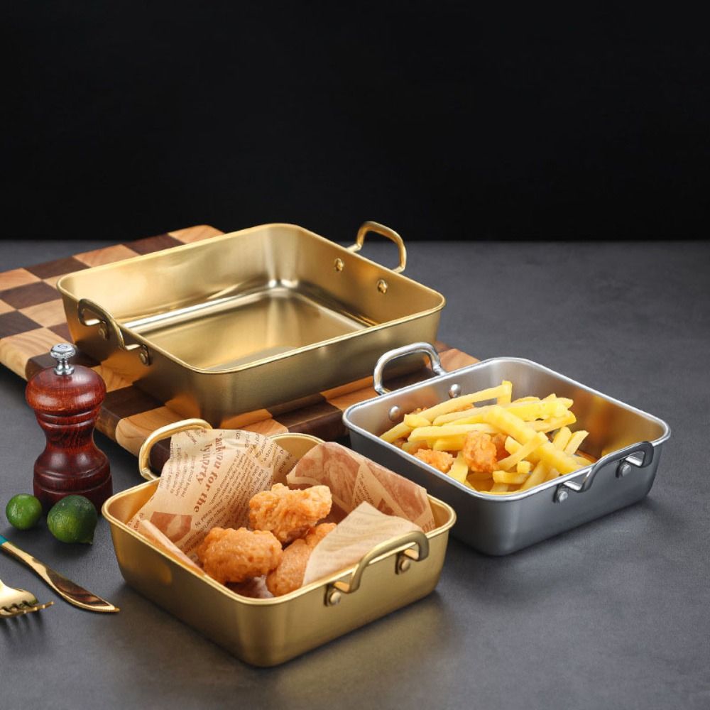 RVS vierkante serveerschalen m - Korean Food Snacks recensie en prijs