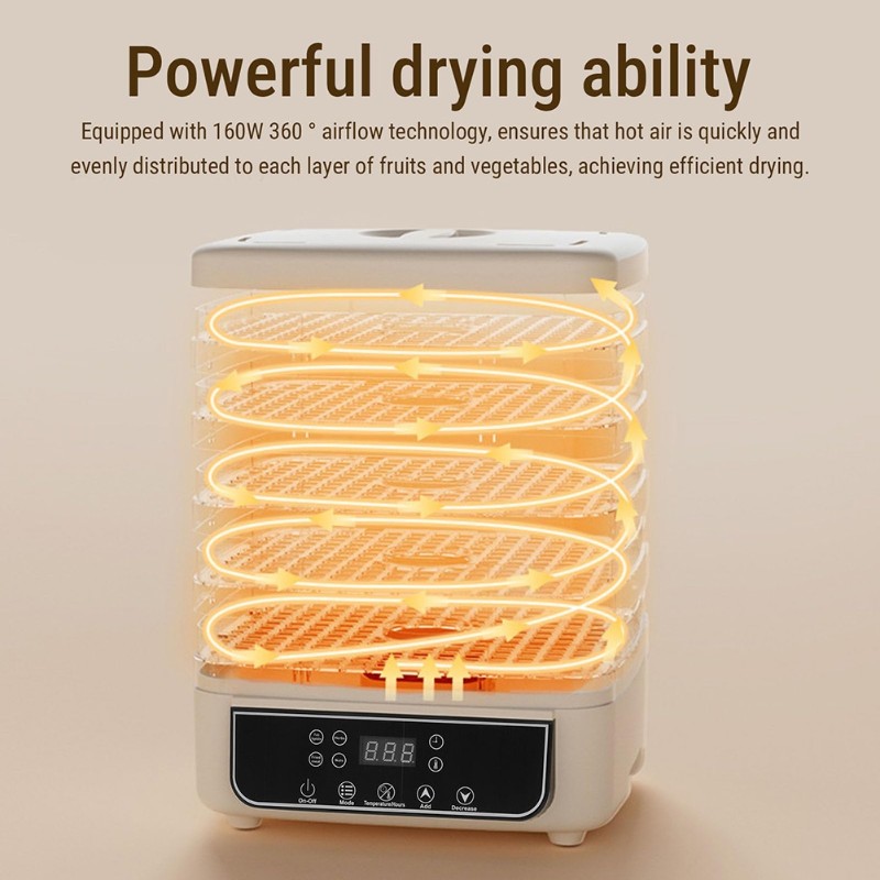 Voedseldroger 5-laags Elektris - Food Dehydrator Snacks recensie en prijs