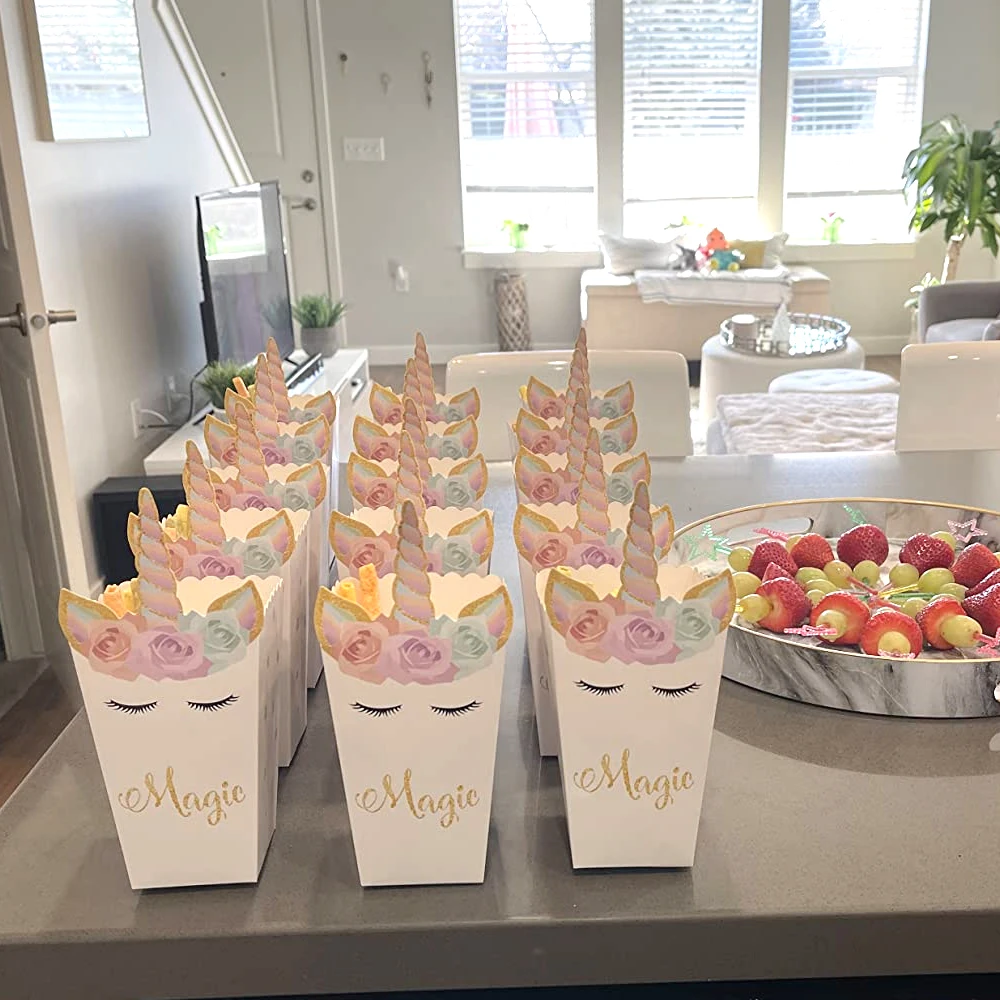 6/12 stks Eenhoorn Popcorn Doo - Food Snacks For Baby Shower recensie en prijs