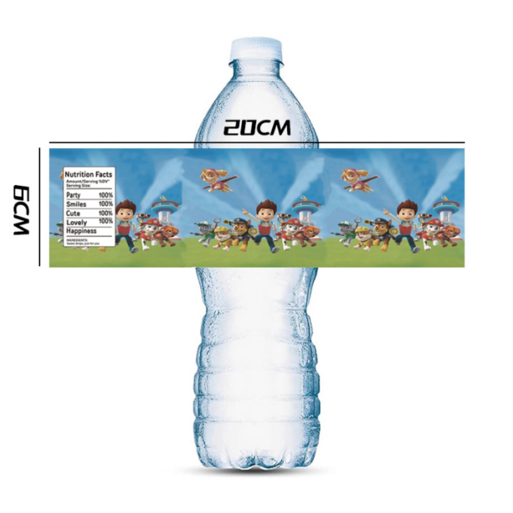 Paw Patrol Waterfles Etiketten - Candy Sour Strip recensie en prijs