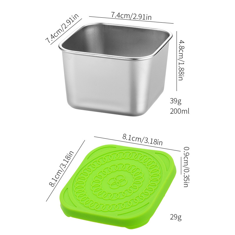 1PC RVS Snackdozen met silicon - Food Snacks For School recensie en prijs