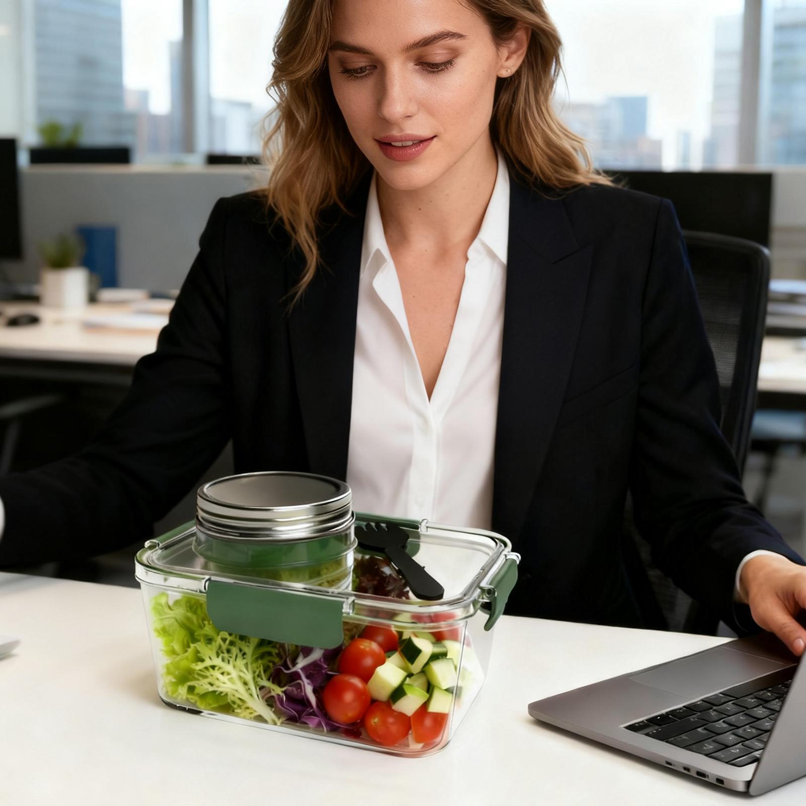 Saladecontainer 2,5 Oz Voedsel - Food Snacks For School recensie en prijs